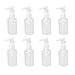 White 75ml Perfume Shampoo Lotion Liquid Cosmetic Clear Plastic Pressed Pump Spray Bottle Pack of 8