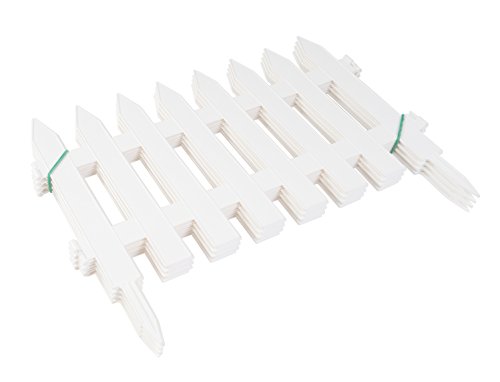 Grüner Jan Beeteinfassung Gartenzaun 3,2m (weiß) - 2