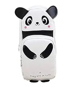 Mistazzo Pencil Bag Kids School Panda Shape Pencil Case Large Capacity Students Cute Pen Holder Bag