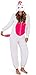 Produktbild Damen Einhorn Einteiler Damen Pyjama 3D Ohren Hupe & Schwanz Alles In Eins Hausanzug - weiß Einhorn, S (36-38)