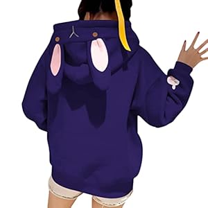 Sudadera con capucha de conejo