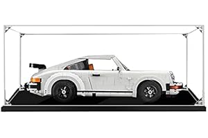 HYCH Teca Acrilico Vetrina per Lego 10295 911 Turbo , Casella di visualizzazione Compatibile per Lego 10295 Porsche 911 Turbo (Non Incluso Modello) (2 mm di Spessore)