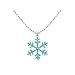 Accessorisingg Blue Crystal Snowflake Pendant for Women|Girls [PD055] RS.400.00