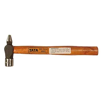 AGRICO Tata Cross Pein Hammer with Wooden Handle, 200 gm