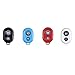 Price comparison product image 4 pcs Bluetooth Remote Shutter,Bluetooth Remote Camera Control for Any Smartphone, for iOS/Android Self-Timer Remote Control for Camera - for Smartphones and Tablets (Black White Orange Blue)