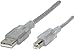 Produktbild Konrad 972030 1.8 m USB B USB A Silber, Transparent Kabel USB – Kabel USB (1,8 m, USB B, USB A, Male Connector/Male Connector, Silber, transparent, recht)