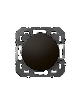 Legrand LEG95260 Unique (Single) - VV Interrupteur ou va-et-Vient Dooxie 10AX 250V~ Finition Noir-Emballage Blister
