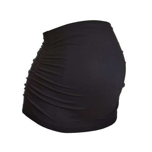 Ruched Maternity Belly Band - Pre Pregnancy UK 24, Black
