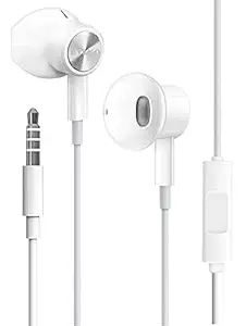 BYLKO Wired In Ear Earphone with Mic (White)