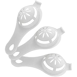 haodou Lot de 3 Jaune d'oeuf Séparateur d'œuf DIY Ustensiles de cuisine Séparateur d'œufs Séparateur Oeuf Blanc Eggwhite - Blanc 13,2 x 6,2 x 2 cm White-3pcs