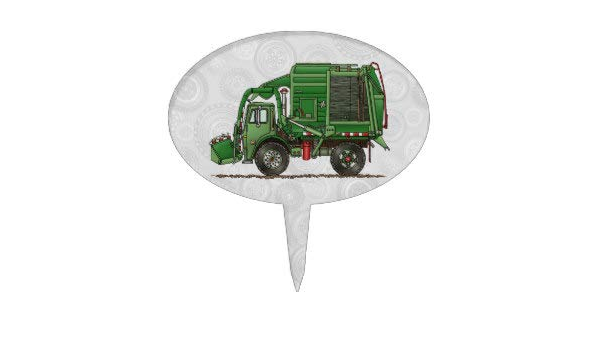 Jolie Decoration De Gateau En Forme De Camion Poubelle Pour Anniversaire Ou Mariage Amazon Fr Cuisine Et Maison