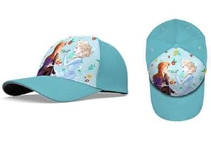 KIDS LICENSING Summer Cap, Kids Baseball Cap, Sun Hat, Girls Accessories Ages 3-7 Years Small(S) with Colour Featuring Popular TV Characters