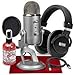 Produktbild Blue Yeti USB-Mikrofon (Silber) mit Studio-Monitor-Kopfhörern und Popfilter Deluxe Zubehör-Pack