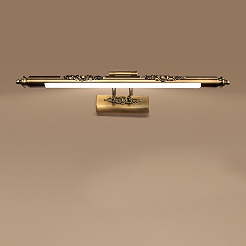 Preisvergleich Produktbild SEEKSUNG LED Retro Spiegelleuchte Badezimmerlicht, Spiegelschrank Licht Schmiedeeisen Acryl Make-Up Licht,M