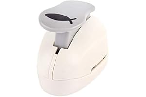 Ideen mit Herz Perforatrice à motif poissons, dimensions du motif : 2,4 cm x 0,9 cm - Perforatrice pour papier - Pendentif pour cadeau et cartes de bricolage