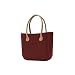 Produktbild Tasche oder Bag groß bordeaux Griffe ECO LEDER beige und Beutel
