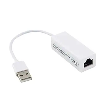 YELLOWFIN USB 2.0 to Fast Ethernet 10/100 RJ45 Network LAN Adapter (White)