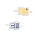 Phenovo 2 Pieces Yellow+Purple Universal Motocycle Mini Plastic Inline Fuel Filter RS.250.00