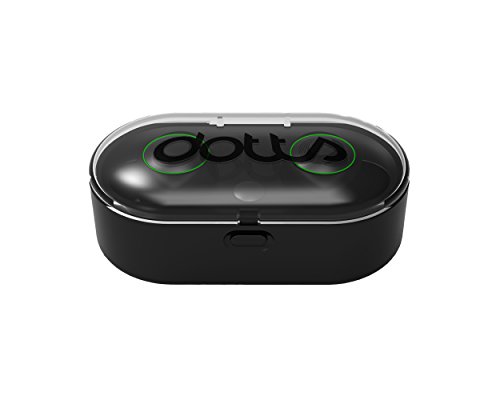 dotts Vantablack - Auriculares Bluetooth 4 2 In-Ear totalmente inal  mbricos con micr  fono y base de carga - Para correr  escuchar m  sica y recibir o realizar llamadas 