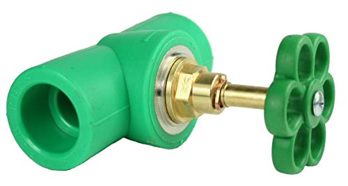 Preisvergleich Produktbild PPR Aqua-Plus Absperrhahn in Grün für 20mm Rohre, Fusiotherm