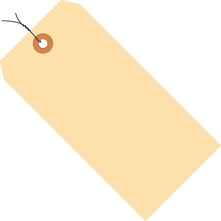 #5 Manila Pre Wired Tag 4 3/4 x 2 3/8 Â  (G30053) Category: Shipping Tags by Monster Packaging