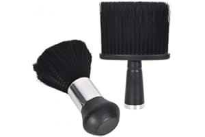 AZONELIFE 2 Pezzi Nero Pennello Parrucchiere Pennelli per Collo, Barbiere Collo Spazzola, Pennello da Barbiere, Spazzola per Spolverare Il Collo del Barbiere, Spazzola da Barbiere per Parrucchieri Salone