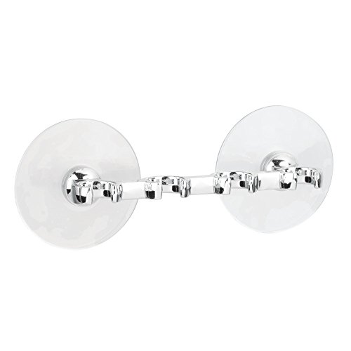 InterDesign 49902EU Gia Zahnbürstenhalter mit Saugnapf, chrom