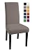 Produktbild SCHEFFLER-HOME Mia Stuhlhussen 2 Stück, Stretch-Hussen Stuhl-Bezug bi-elastische Schutz-Husse, Dekor moderne Spann-Abdeckung mit Gummiband - Taupe