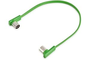 RockBoard Flat MIDI Cable 30cm GR | flaches 90 Grad Midi-Kabel grün | NEU