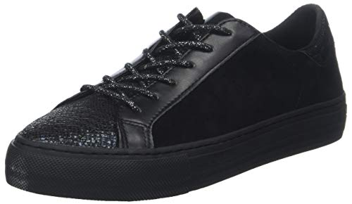 No Name Arcade Sneaker Tropico/G, Suede, Baskets Femmes, Noir Black 15, 39 EU