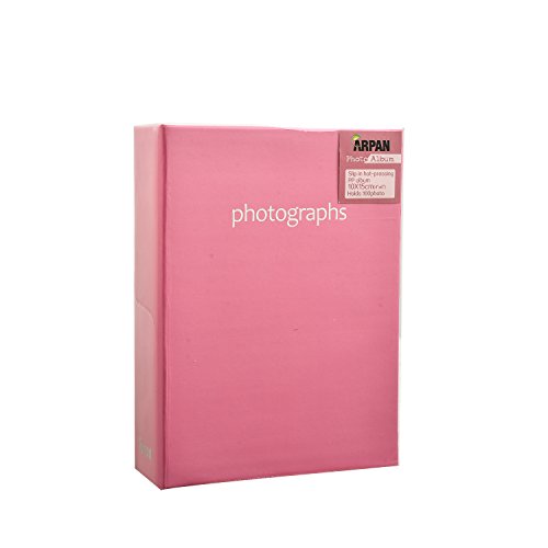 Arpan 6x4'' Small Slip In Case Photo Album for 100 Photos Various Design & Colurs (CL-SM100PK)