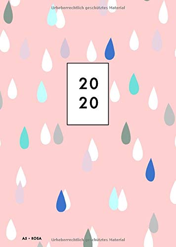 Notizkalender 2020 A5 rosa: Wochenkalender, Organizer für das Jahr 2020, Wochenplaner mit Monatsübersichten, 1 Woche auf 2 Seiten, Softcover