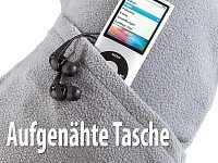 newgen medicals Aufblasbares Nackenhörnchen mit Fleece-Bezug - 6