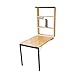Produktbild Lina Folding Wall Table Esstisch mit Regalschrank Home Schlafzimmer Lernen Klapptisch, 92x62x75cm