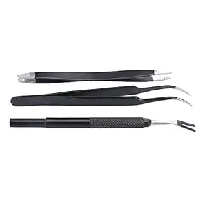 Flea Tweezers, Durable Tick Remover Tweezers Stainless Steel Tick Remover Kit Completely Remove Ticks for Tick Remover for Pet