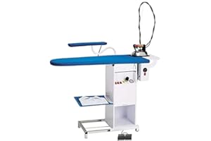 AEOLUS EOLO HOME & PROFESSIONAL EOLO Table à Repasser Professionnelle Chauffante Aspirante Soufflante Pliable roulettes Planche Stable Jeannette Centrale Vapeur Fer Anticalcaire Chaudière Cuivre Efficacité Energétique A++ TS01