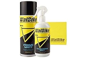 WalBike Kit Matt pulitore per detergere Pulire lucidare brillantare Proteggere i telai opachi con Panno in Microfibra per Pulizia Bici