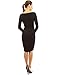 PattyBoutik Mama Cowl Neck Ruched Stretch Maternity Dress (Black 12)