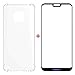 Produktbild AILZH Huawei Mate 20 pro Hülle Silikon Handyhülle TPU Transparent 360 Grad Schutzhülle Weich Flexibel Anti-Kratzer Durchsichtige Abdeckung Case Cover+5D Gehärteter Glas Film