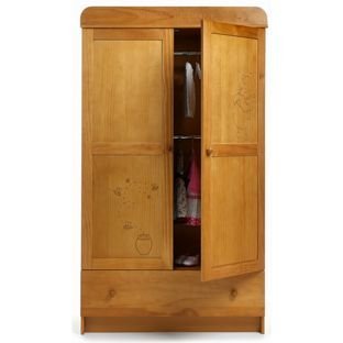 Disney Winnie the Pooh Double Wardrobe - Country Pine.