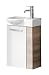 Produktbild Fackelmann 08252 Gäste-WC Waschtisch, Holz, Eiche, Single, 32 x 45 x 70.5 cm