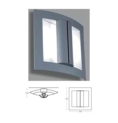 Alter WS5140/T132HFW EGAL 360 - Lámpara de pared (1 x 32 W, TC-TEL, IP20), color gris