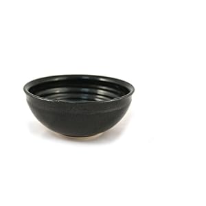 korium Shaving bowl Black Night - handmade ceramics - Image 2