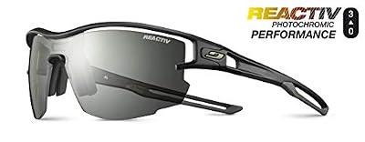 Julbo Aero Lunettes de Soleil Homme, Noir Translucide/Army, FR : L (Taille Fabricant : L)