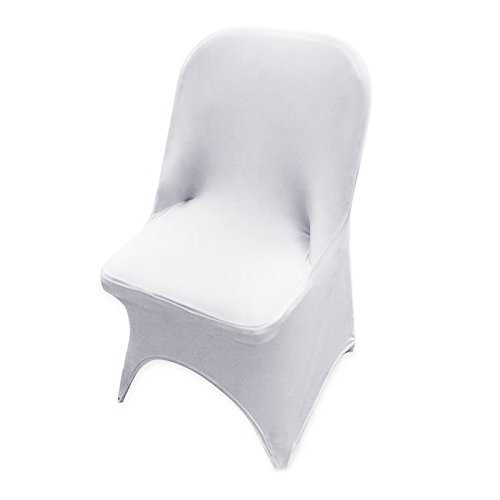 10 x weiß Stuhlhussen Stretch Universell Stuhlüberzug Stuhlbezug Hussen Stuhlüberwurf Hochzeit Party Event