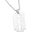 Produktbild Gemini _ Mall Herren Cool Edelstahl Rasierklinge Muster Anhänger Silber Ton Kette Halskette