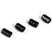 Produktbild WINOMO 4pcs Universal-Rad-Reifen-Luft-Staubventil-Schaft-Kappen-Abdeckung für Auto-Motorrad (Schwarzes)
