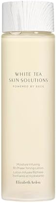 Elizabeth Arden White Tea Skin Solutions Moisture Infusing Bi-Phase Toning Lotion, Tonico Bi-Fase per il Viso, Equilibra la Pelle, Dona Freschezza, con EGCG, per Tutti i Tipi di Pelle, 200 ml