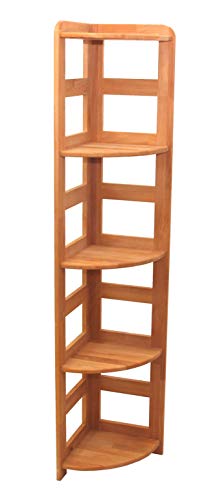 Praktisches Regal Beethoven, 168x33x33cm, Eckregal, Echtholz Buche, geölt, für Wohnzimmer, Büro oder Kinderzimmer, Echtes Holz
