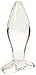 Price comparison product image Spartacus Blown Tapered Glass Anal Plug, Medium, Clear